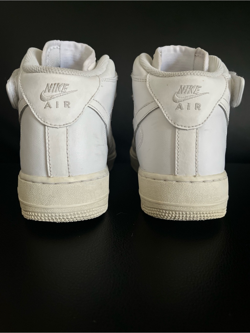 Nike Air Force 1 Mid ‘07 Triple White AF1 Shoes - Men’s 8 - Picture 6 of 12